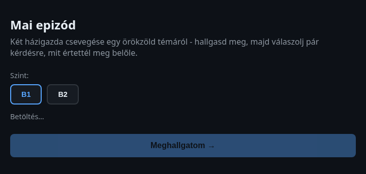 Napi podcast előnézete
