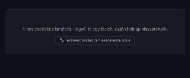 Hibaátnézés és ismétlő rendszer előnézete