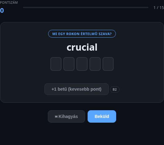 Ellentét/Rokonértelmű játék előnézete